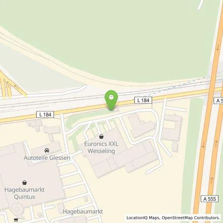 Standortübersicht der Tankstelle Stadtwerke Wesseling GmbH in 50389 Wesseling