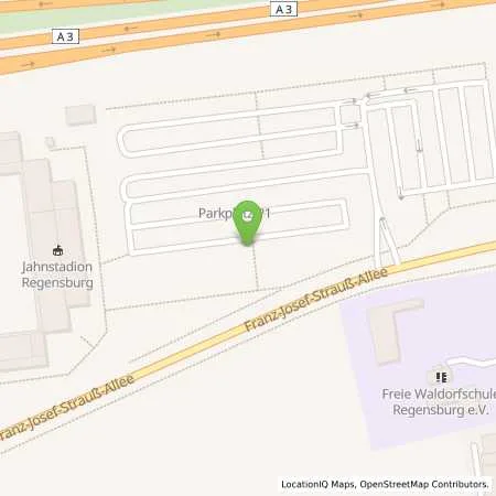Standortübersicht der Tankstelle REWAG Regensburger Energie und Wasserversorgung AG & Co KG in 93053 Regensburg