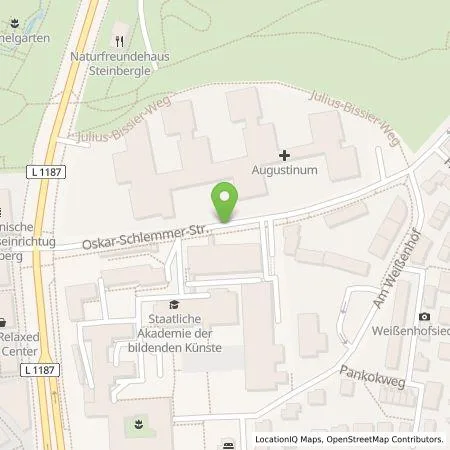 Standortübersicht der Tankstelle Parkraumgesellschaft Baden-Württemberg GmbH in 70191 Stuttgart