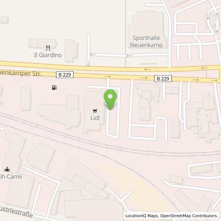Standortübersicht der Tankstelle Lidl Dienstleistung GmbH & Co. KG in 42855 Remscheid