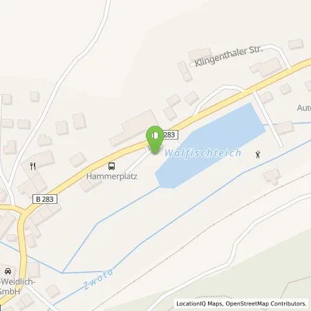 Standortübersicht der Tankstelle Hotel Gasthof zum Walfisch, Geschw. Peggy Goram und René Goram OHG in 08267 Zwota