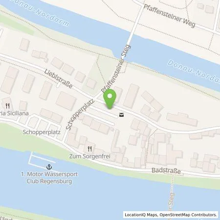 Standortübersicht der Tankstelle REWAG KG in 93059 Regensburg