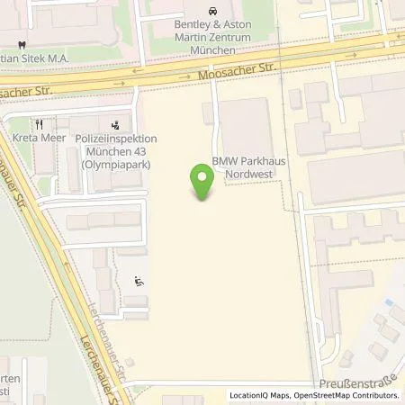 Standortübersicht der Tankstelle Vincent Thenhart in 80809 München