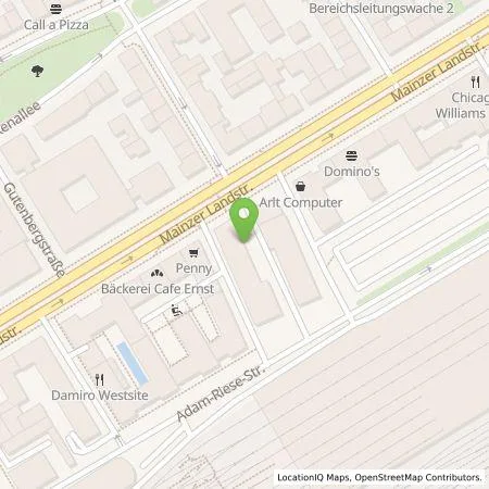 Standortübersicht der Tankstelle Robert Bosch GmbH in 60326 Frankfurt