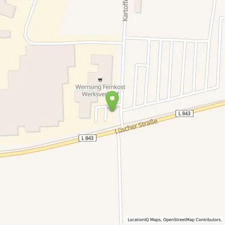Standortübersicht der Tankstelle Wernsing Feinkost GmbH in 49632 Essen (Oldenburg)