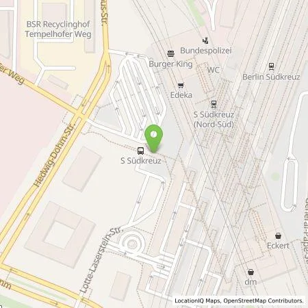 Standortübersicht der Tankstelle DB Energie GmbH in 10829 Berlin