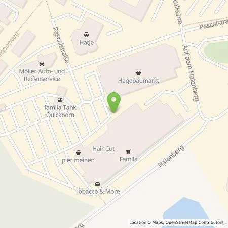 Standortübersicht der Tankstelle Famila-Handelsmarkt Hamburg GmbH & Co. KG in 25451 Quickborn
