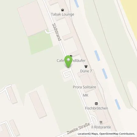 Standortübersicht der Tankstelle Rügen Energie Ladelösungen GmbH in 18609 Ostseebad Binz
