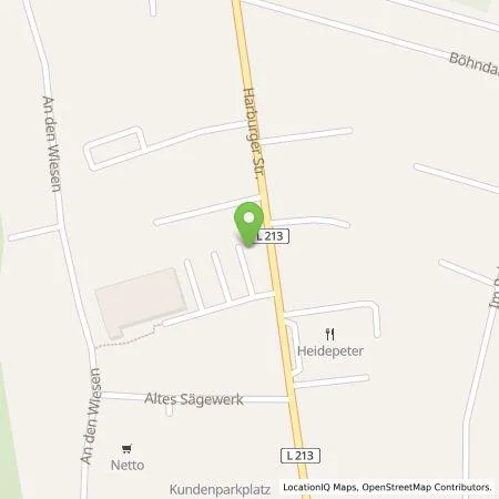 Standortübersicht der Tankstelle ALDI Nord Deutschland Stiftung & Co. KG in 21271 Hanstedt