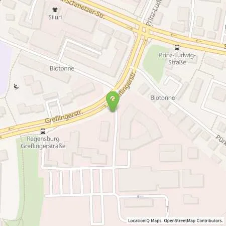 Standortübersicht der Tankstelle REWAG Regensburger Energie und Wasserversorgung AG & Co KG in 93055 Regensburg