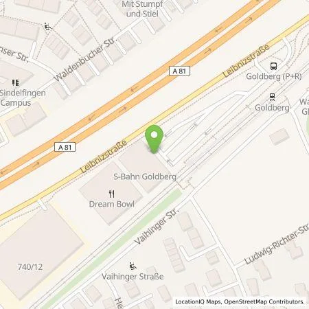 Standortübersicht der Tankstelle Wirelane GmbH in 71032 Böblingen