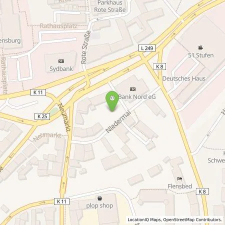 Standortübersicht der Tankstelle Wirelane Public 1 GmbH in 24937 Flensburg