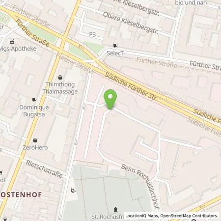 Standortübersicht der Tankstelle N-ERGIE Aktiengesellschaft in 90429 Nürnberg