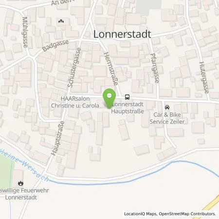 Standortübersicht der Tankstelle RegioGrünStrom GmbH & Co. KG in 91475 Lonnerstadt