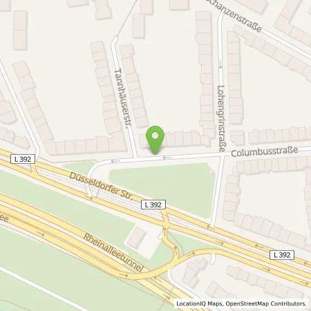 Standortübersicht der Tankstelle Stadtwerke Düsseldorf AG in 40549 Düsseldorf