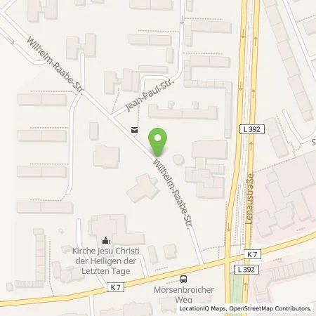 Standortübersicht der Tankstelle Stadtwerke Düsseldorf AG in 40470 Düsseldorf