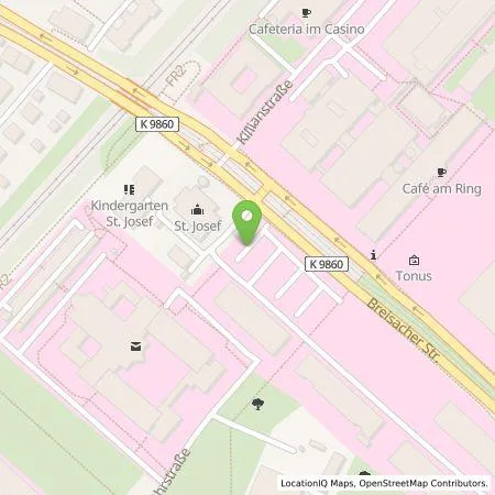 Standortübersicht der Tankstelle Parkraumgesellschaft Baden-Württemberg GmbH in 79106 Freiburg im Breisgau