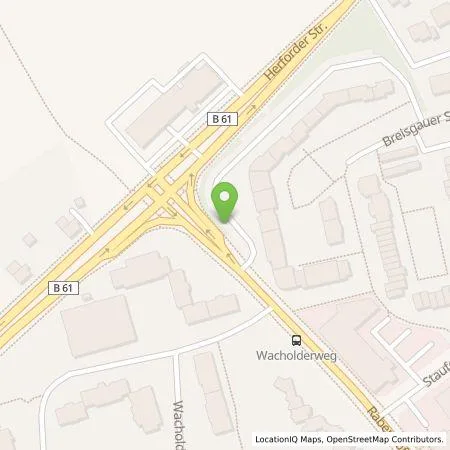 Standortübersicht der Tankstelle GLS Mobility GmbH in 33609 Bielefeld