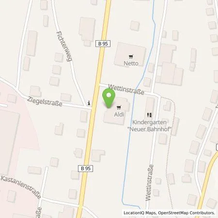 Standortübersicht der Tankstelle ALDI Nord Deutschland Stiftung & Co. KG in 09427 Ehrenfriedersdorf