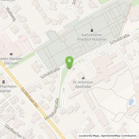 Standortübersicht der Tankstelle NEW Niederrhein Energie und Wasser GmbH in 41366 Schwalmtal