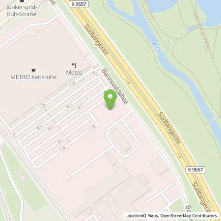 Standortübersicht der Tankstelle Comfortcharge GmbH in 76185 Karlsruhe
