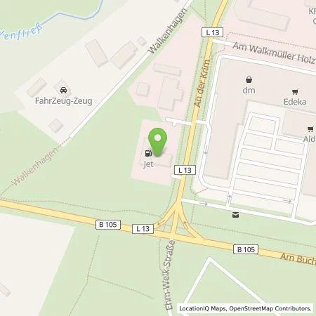 Standortübersicht der Tankstelle JET Tankstellen Deutschland GmbH in 18209 Bad Doberan