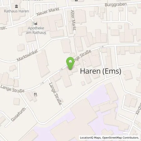 Standortübersicht der Tankstelle EWE Go GmbH in 49733 Haren (Ems)