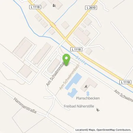 Standortübersicht der Tankstelle EWE Go GmbH in 98574 Schmalkalden