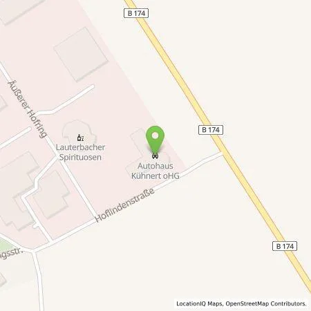 Standortübersicht der Tankstelle Autohaus Kühnert GmbH & Co. KG in 09429 Wolkenstein