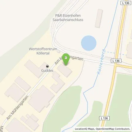 Standortübersicht der Tankstelle Autohaus Weiland GmbH in 66292 Riegelsberg