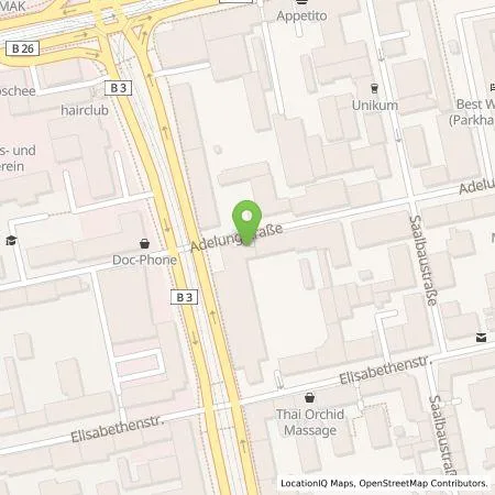 Standortübersicht der Tankstelle GOLDBECK Parking Services GmbH in 64283 Darmstadt