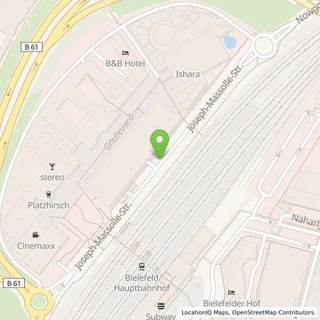 Standortübersicht der Tankstelle APCOA Deutschland GmbH in 33613 Bielefeld