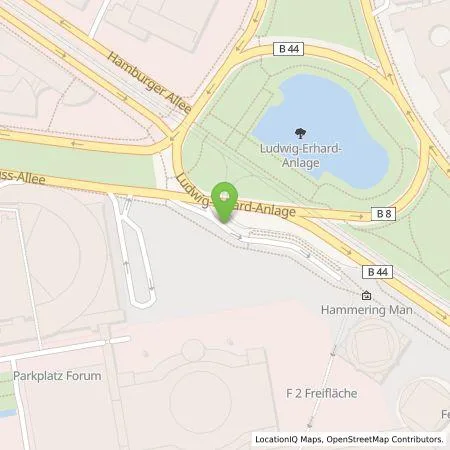 Standortübersicht der Tankstelle APCOA Deutschland GmbH in 60308 Frankfurt