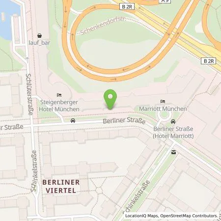 Standortübersicht der Tankstelle APCOA Deutschland GmbH in 80805 München