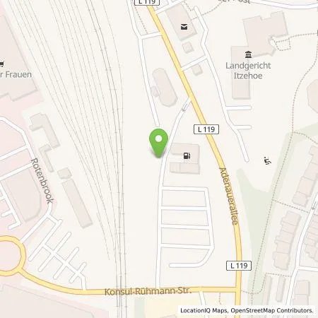 Standortübersicht der Tankstelle Stadtwerke Steinburg GmbH in 25524 Itzehoe