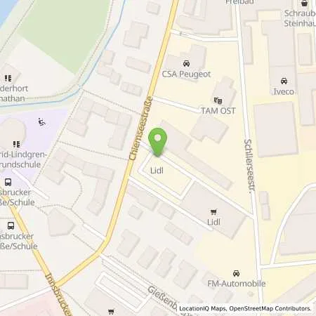 Standortübersicht der Tankstelle Lidl Dienstleistung GmbH & Co. KG in 83022 Rosenheim