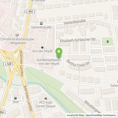 Standortübersicht der Tankstelle Verkehrsbetriebe Speyer GmbH in 67346 Speyer