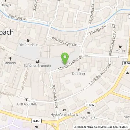 Standortübersicht der Tankstelle Stadtwerke Schwabach GmbH in 91126 Schwabach