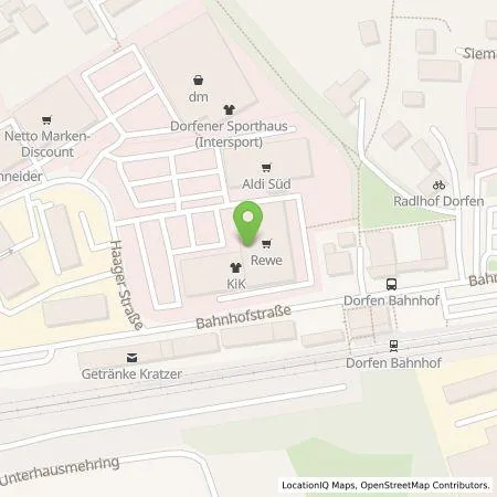 Standortübersicht der Tankstelle ALDI SÜD Immobilienverwaltungs-GmbH & Co. oHG in 84405 Dorfen