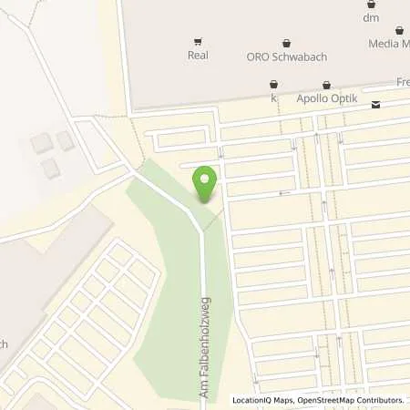 Standortübersicht der Tankstelle Stadtwerke Schwabach GmbH in 91126 Schwabach