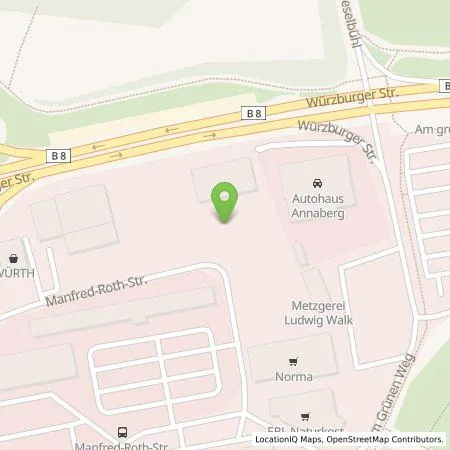Standortübersicht der Tankstelle G.U.T. Gläser KG in 90766 Fürth