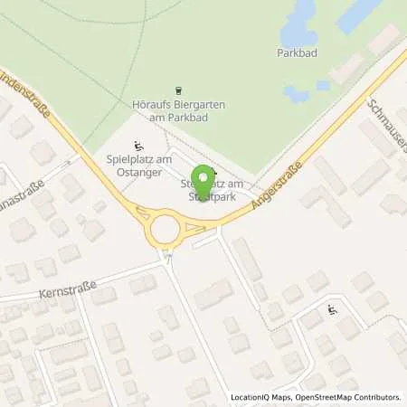 Standortübersicht der Tankstelle Stadtwerke Schwabach GmbH in 91126 Schwabach