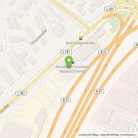 Standortübersicht der Tankstelle Westfalen AG & Co. KG in 48163 Münster