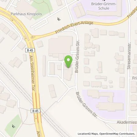 Standortübersicht der Tankstelle BP Europa SE in 63450 Hanau