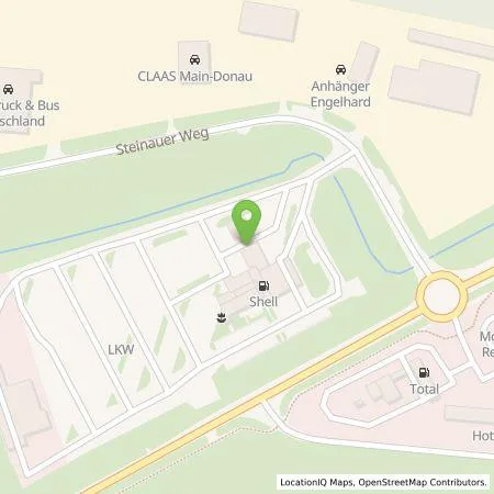 Standortübersicht der Tankstelle Shell Deutschland GmbH in 91589 Aurach