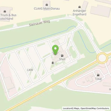 Standortübersicht der Tankstelle Shell Deutschland GmbH in 91589 Aurach