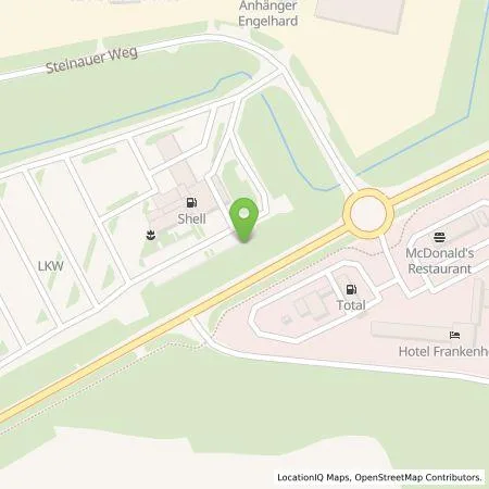 Standortübersicht der Tankstelle Shell Deutschland GmbH in 91589 Aurach