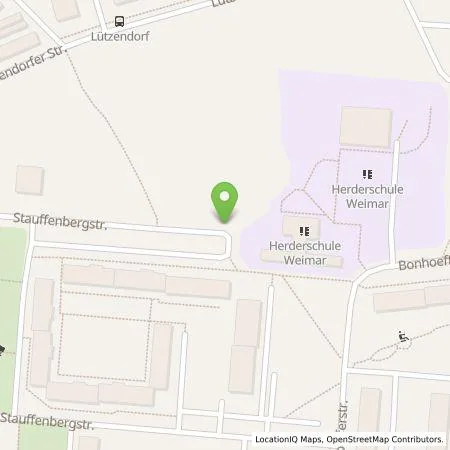 Standortübersicht der Tankstelle Stadtwerke Weimar GmbH in 99427 Weimar