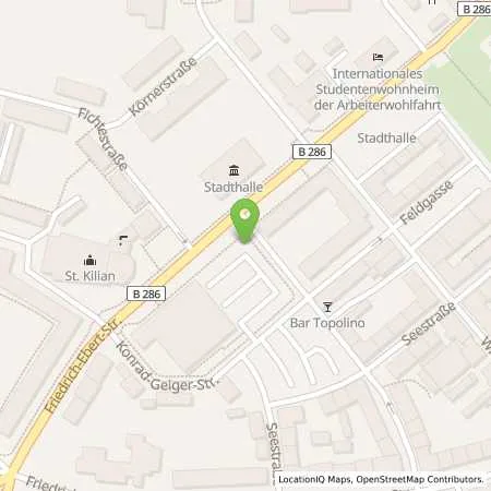 Standortübersicht der Tankstelle Stadtwerke Schweinfurt GmbH in 97421 Schweinfurt