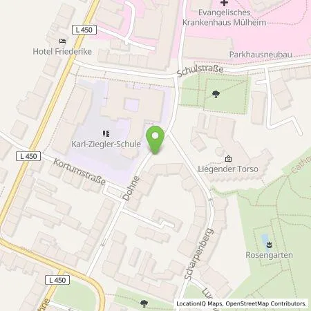 Standortübersicht der Tankstelle HOCHTIEF Ladepartner GmbH in 45468 Mülheim an der Ruhr